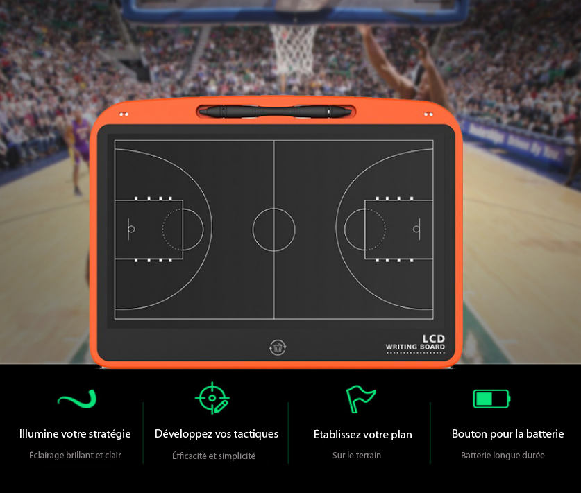GIGART Tableau Tactique De Basketball/Football/Tennis/Hockey, LCD